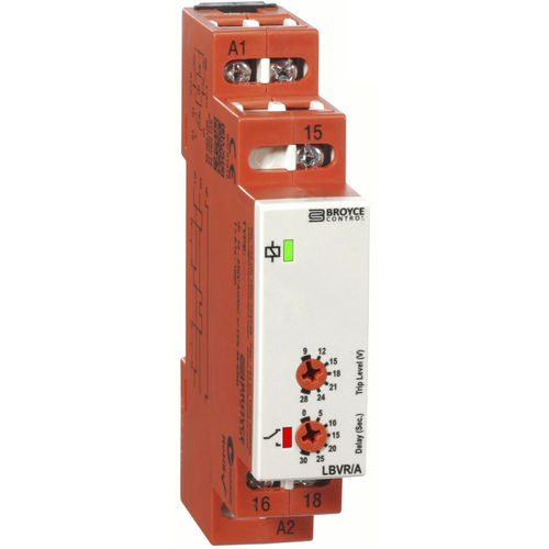 Relé de monitoramento de subtensão - LBVR/A - Broyce Control - CC / para trilho DIN / ajustável
