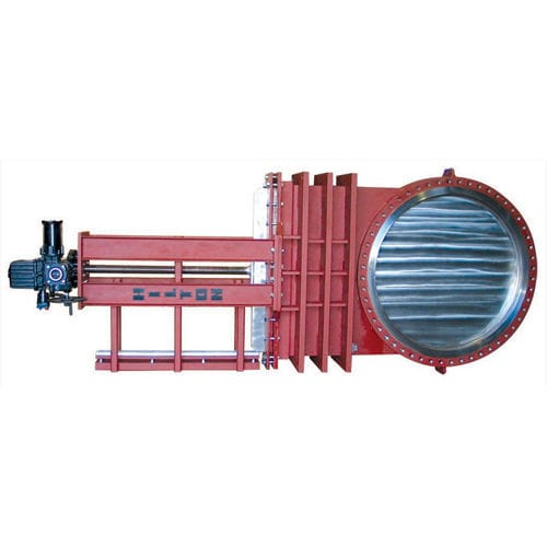 Válvula de guilhotina - H-200 - DeZURIK - elétrica / para águas residuais / wafer