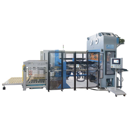 Linha de produção de tampas - PP200 / PREL40 - Bortolin Kemo - automática