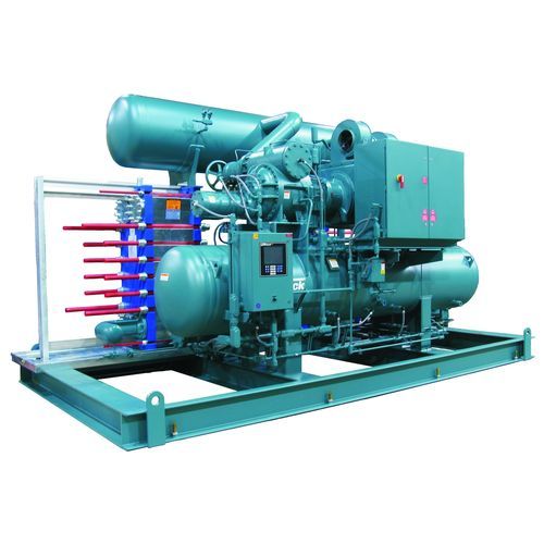 Resfriador com compressor de parafuso - PowerPac™ - FRICK Industrial Refrigeration - de líquido / industrial / compacto