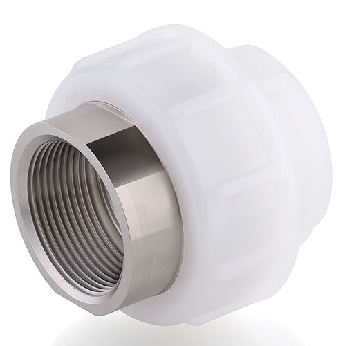 Adaptador hidráulico para tubos - BIFXF series - FIP - Formatura Iniezione Polimeri - fêmea / em PVDF / em aço inoxidável