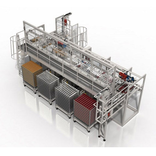 Sistema de carga e descarga de bandejas - TS 12/13 ST/AL Autoflow series - CLEVERTECH - automático
