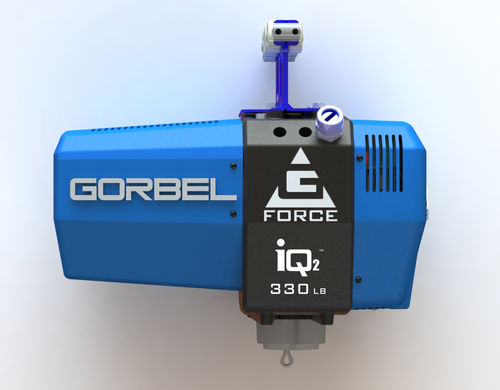 Talha de cabo de aço elétrica - G-Force iQ2 - Gorbel - para uso intensivo / de mola