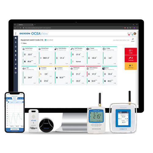 Sistema de monitoramento do ambiente - OCEAView - Dickson - de temperatura / de pressão / de umidade