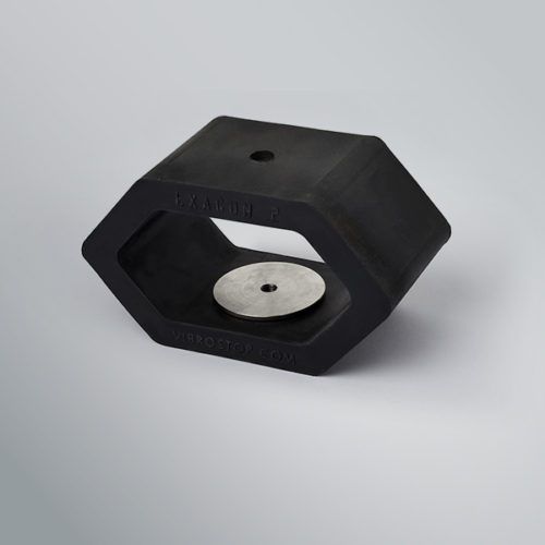 Isolador de vibração retangular - EXAGON X series - Vibrostop - em borracha / para equipamento pesado