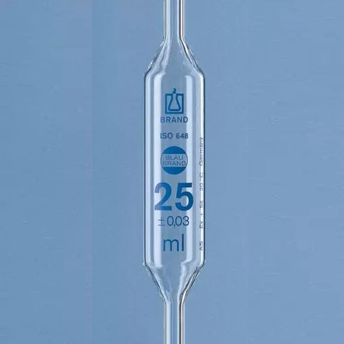 Pipeta monocanal - BLAUBRAND® series - BRAND - volumétrica / em vidro / manual