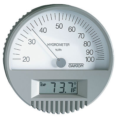 Termo-higrômetro digital - WD-35700-00 - OAKTON - para instalação na parede / de temperatura / de umidade relativa