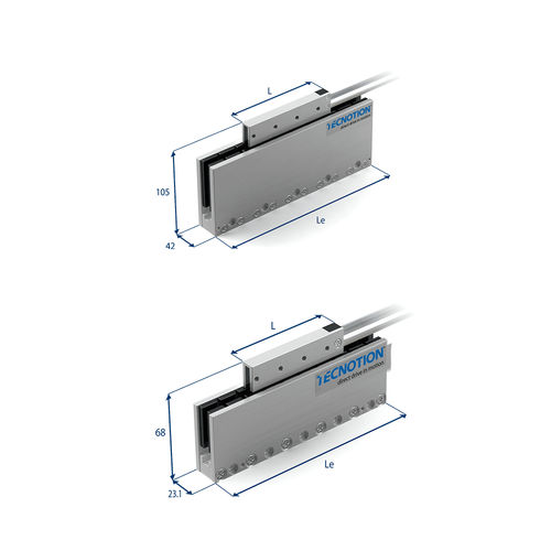 Motor linear sem ferro - UMX | ULX - Tecnotion - síncrono