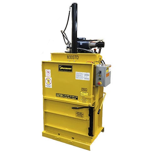 Prensa enfardadeira para papelão - M30STD - Harmony Europe - para têxteis / vertical / com abertura frontal