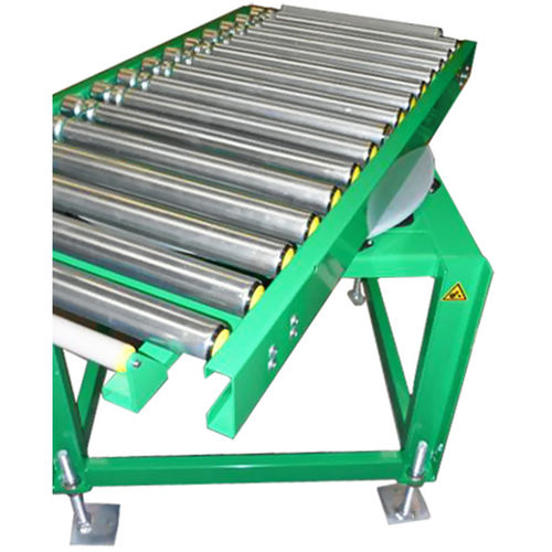 Mesa rotativa indexadora acionada por motor - ERIMEC MANUTENTION - com transportador de rolos