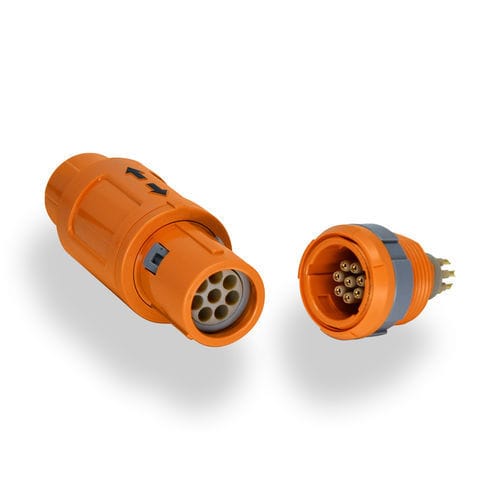 Conector de alta tensão - REDEL 2P - LEMO - combinado / circular / tomada