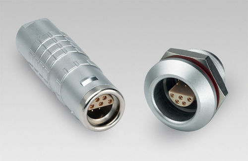 Conector para ambientes hostis - E Series - LEMO - de dados / coaxial / triaxial