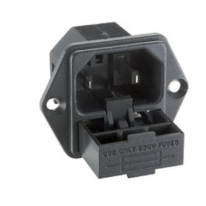 Conector de alimentação elétrica - PX00 series - OMEGA FUSIBILI - bipolar / com porta-fusível
