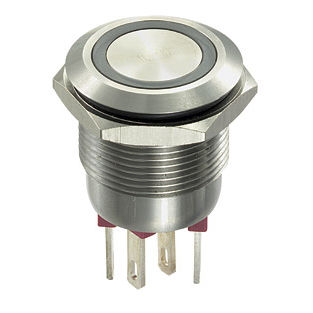 Botão de comando de mola - MP0002 series - OMEGA FUSIBILI - antivandalismo / IP66 / com iluminação