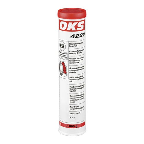 Graxa de lubrificação - 4220 - OKS Spezialschmierstoffe GmbH - à base de perfluoropoliéter (PFPE) / para rolamentos / para a indústria química