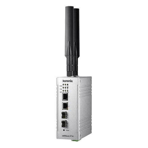 Roteador celular - JetWave 2714GF - Korenix Technology - gerenciável / Ethernet / LAN