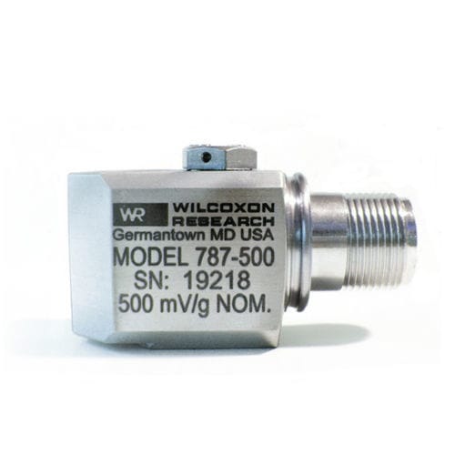 Sensor de aceleração de baixa frequência - 787-500 - Wilcoxon Sensing Technologies - IEPE / de alta sensibilidade
