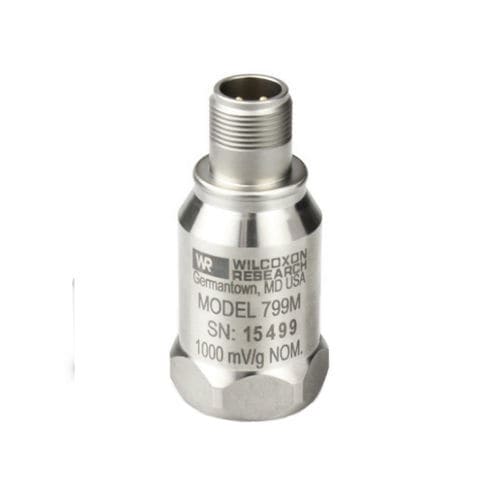 Sensor de aceleração IEPE - 799M - Wilcoxon Sensing Technologies - de alta sensibilidade / de baixo ruído