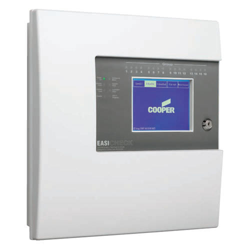 Painel de comando de alarme de incêndio - EasiCheck 2 - Cooper Lighting and Safety - analógico / endereçável / com touch screen