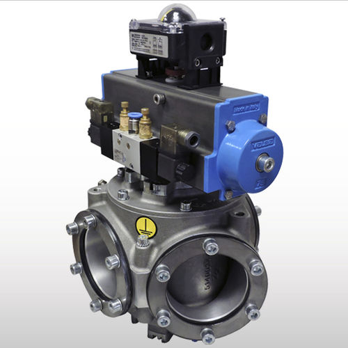 Válvula de distribuição para transporte pneumático - VAS series - WAMGROUP S.p.A - para produtos alimentares / ATEX / com atuador pneumático