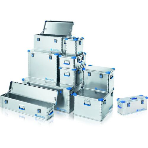 Mala de transporte - Eurobox  - ZARGES - em alumínio / para ferramentas / com alça