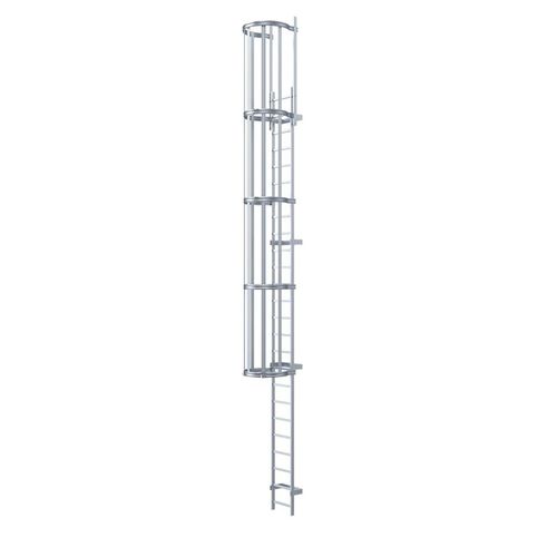 Escada em aço inoxidável - 581 Series - ZARGES - simples / de crinolina / de telhado