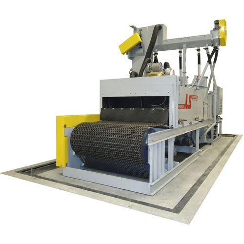 Jateadora de granalha de esteira - MBB 72x12 - LS Industries - para metais / automática