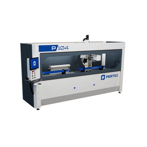 Centro de usinagem de 4 eixos - P104 Essential - Pertici S.p.A. - com eixo-árvore rotativo / para aço / para alumínio
