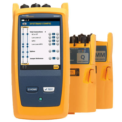 Testador de perda de potência - CertiFiber® Pro - Fluke Networks - para cabos / industrial / de mão