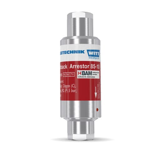 Válvula antirretrocesso de chama de processo - RF85-10N/H-ES VCR - WITT-Gasetechnik - de laboratório / para a indústria química / para a indústria do vidro