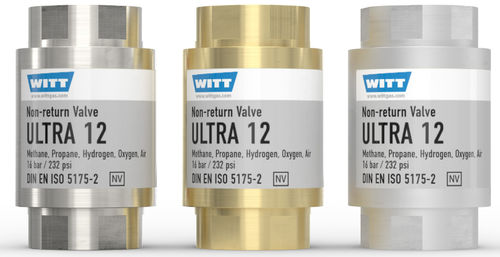 Válvula de retenção para gás - ULTRA 12 - WITT-Gasetechnik - DIN / de proteção / em aço inoxidável