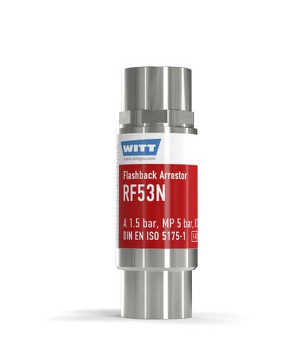 Válvula antirretrocesso de chama de laboratório - RF53N-ES - WITT-Gasetechnik - para a indústria química / para a indústria do vidro / para hidrogênio