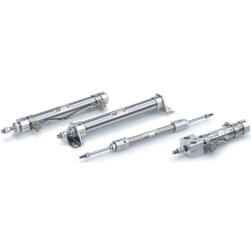 Cilindro pneumático - CJ2 series - SMC PNEUMATIC - com haste / de dupla ação / de simples ação