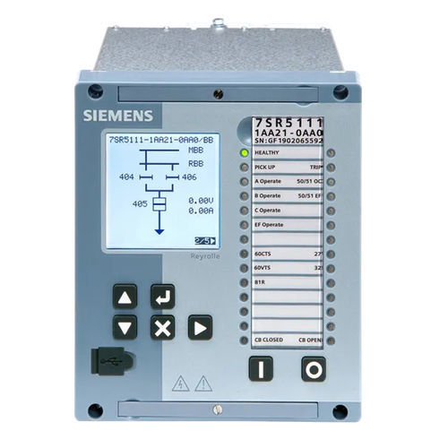 Relé de proteção de sobrecorrente - 7SR51 - SIEMENS Energy automation and smart grid - térmico / para arcos elétricos / trifásico