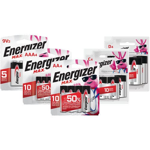Pilha alcalina - MAX ® - Energizer Holdings Inc. - tipo AA / tipo D / tipo AAA