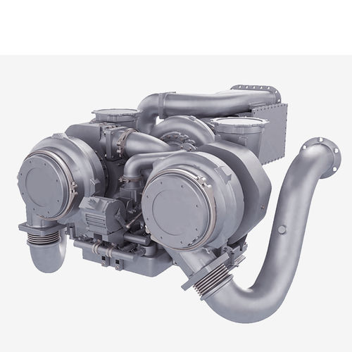 Turbocompressor compacto - Power2  - Accelleron - para motor a diesel / para aplicações ferroviárias / para uso intensivo