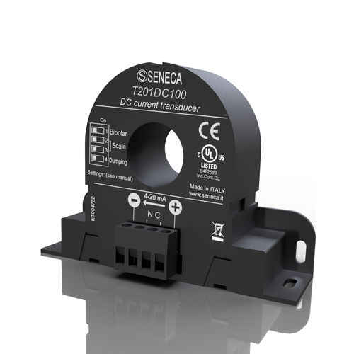 Transdutor de corrente magnéto-resistivo - T201DC100 - SENECA | AUTOMATION INTERFACES - para trilho DIN / CC / de tensão