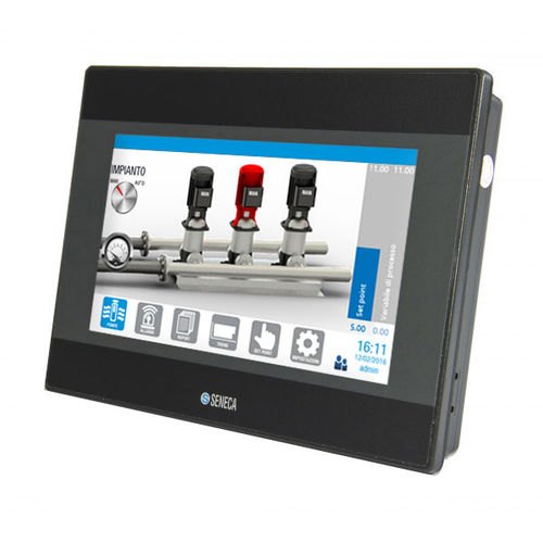 IHM com touch screen - VISUAL2E - SENECA | AUTOMATION INTERFACES - embutida / 800 x 480 / ARM Cortex-A8
