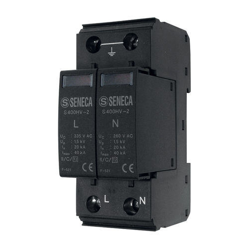Dispositivo de proteção contra surtos de tipo 2 - S400HV-2 - SENECA | AUTOMATION INTERFACES - classe II / para fonte de alimentação / CA