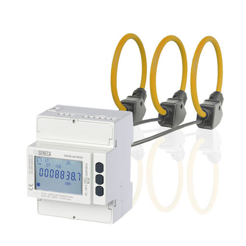 Medidor de potência para trilho DIN - S604E-ROG series - SENECA | AUTOMATION INTERFACES - trifásico / com entradas Rogowski