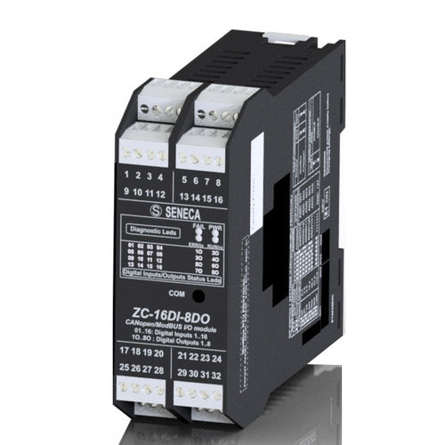 Módulo E/S digital - ZC-16DI-8DO - SENECA | AUTOMATION INTERFACES - CANopen / ModBUS RTU / RS485