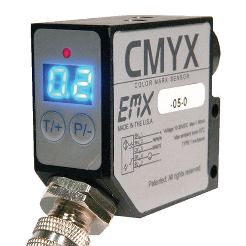 Sensor de marca de cor fotoelétrico - CMYX  - EMX Industries Inc. - fino / de alta velocidade
