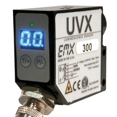 Detector de luminescência de alta velocidade - UVX series - EMX Industries Inc. - de alta velocidade / de longo alcance / metálico