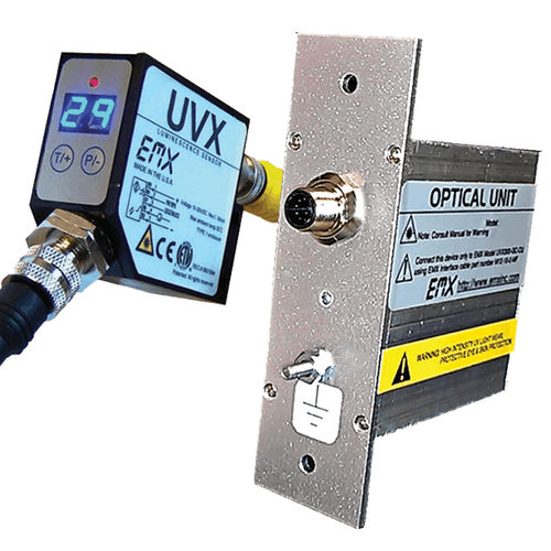 Detector óptico - UVX TIN-SIDE MINI - EMX Industries Inc. - de corrente / de cabos / de LED