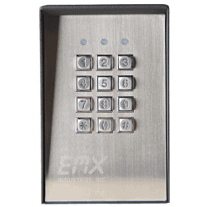 Teclado numérico 12 teclas - KPX 100 - EMX Industries Inc. - de parede / metálico / em gesso