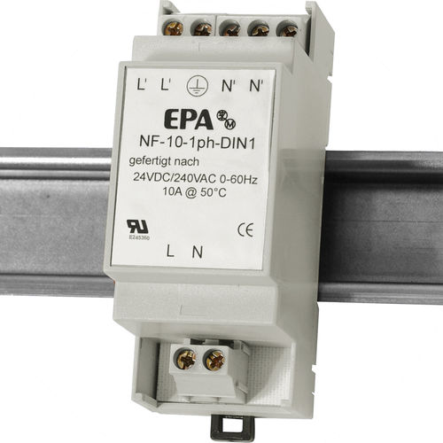 Filtro eletrônico passa-alta - NF-1ph-DIN1  - EPA GmbH - passivo / RFI / compacto