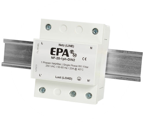 Filtro eletrônico passa-alta - NF-1ph-DIN2 - EPA GmbH - passivo / EMI / compacto