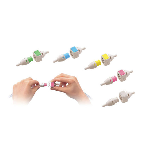 Conexão hidráulica - Cube Cupla  - Nitto Kohki Europe - pneumática / push-to-lock / com espigão