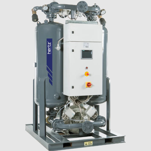 Secador de ar comprimido por adsorção - HBP series  - Hertz Kompressoren GmbH - de simples estágio / regeneração com soprador (blower purge) / fonte externa de calor