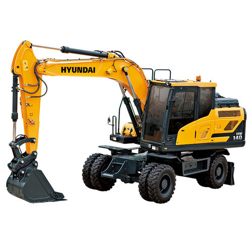 Escavadeira de médio porte - HW140 - Hyundai Construction Equipment  Americas, Inc. - de rodas / Tier 4 Final / para
